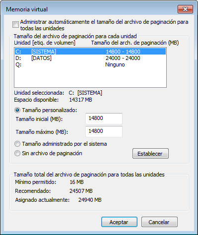 Configuracion paginacion